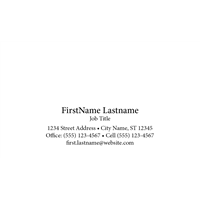 Centered Business Card