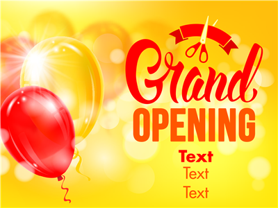 Grand Opening Yard Sign