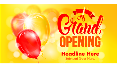 4 ft. Grand Opening Banner