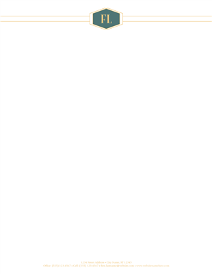 Art Deco Letterhead