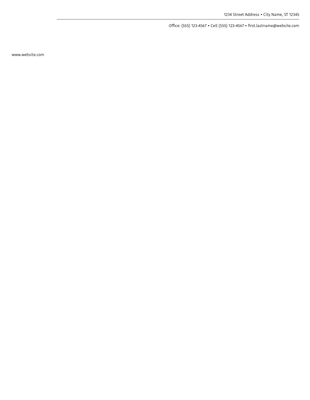 Simple Centered Letterhead