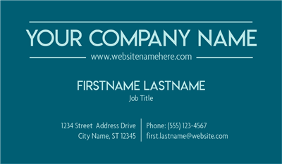 Big City Blue Business Card